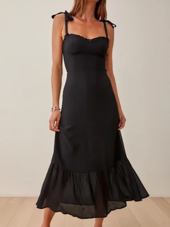 Reformation Dresses & Skirts - Reformation Black Nikita Dress 10